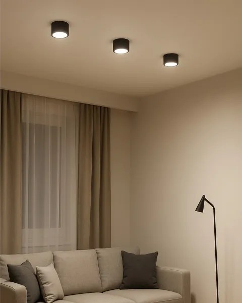 LED bodové svietidlo LED/5W/230V 3000/4000/6400K pr. 7,5 cm čierna