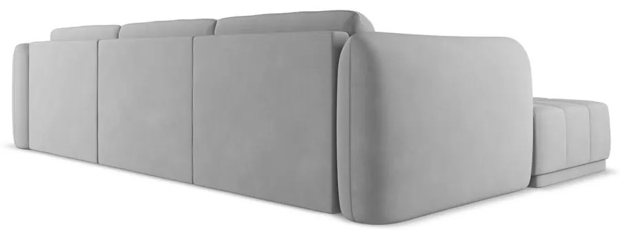 Svetlosivá rohová pohovka (ľavý roh) Hoku – Makamii