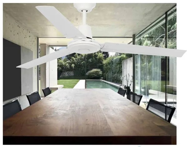 FARO 33005 - Stropný ventilátor ECO INDUS pr. 120 cm biela