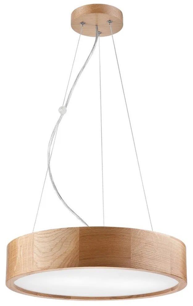 Lamkur Luster na lanku OAK 2xE27/60W/230V dub ø 37 cm LA40769