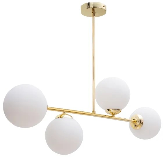 Luster na tyči FIRA 4xE27/60W/230V zlatá