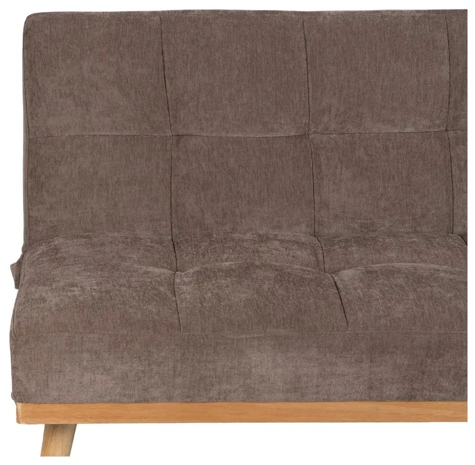 Hnedá ženilková rozkladacia pohovka 178 cm – Ixia