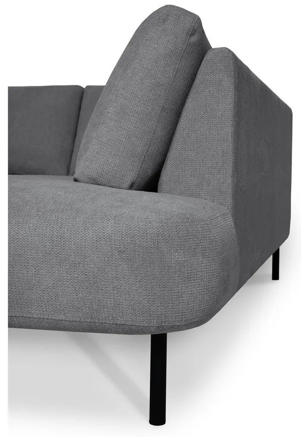 Tmavosivá rohová pohovka (pravý roh/do "U") Hero – Scandic