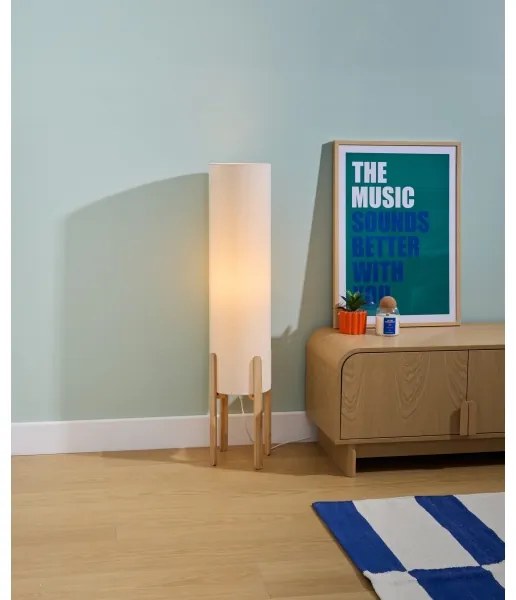 Atmosphera - Stojacia lampa KEYAH 1xE27/25W/230V kaučukovník