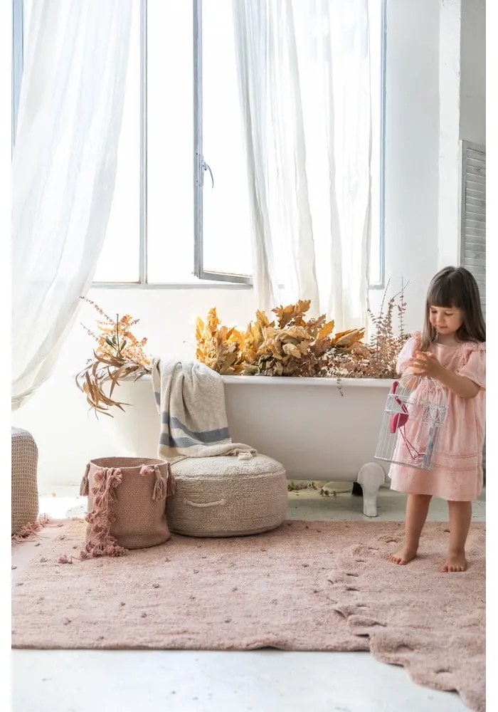 Látkový košík ø 30x30 cm Woody – Lorena Canals