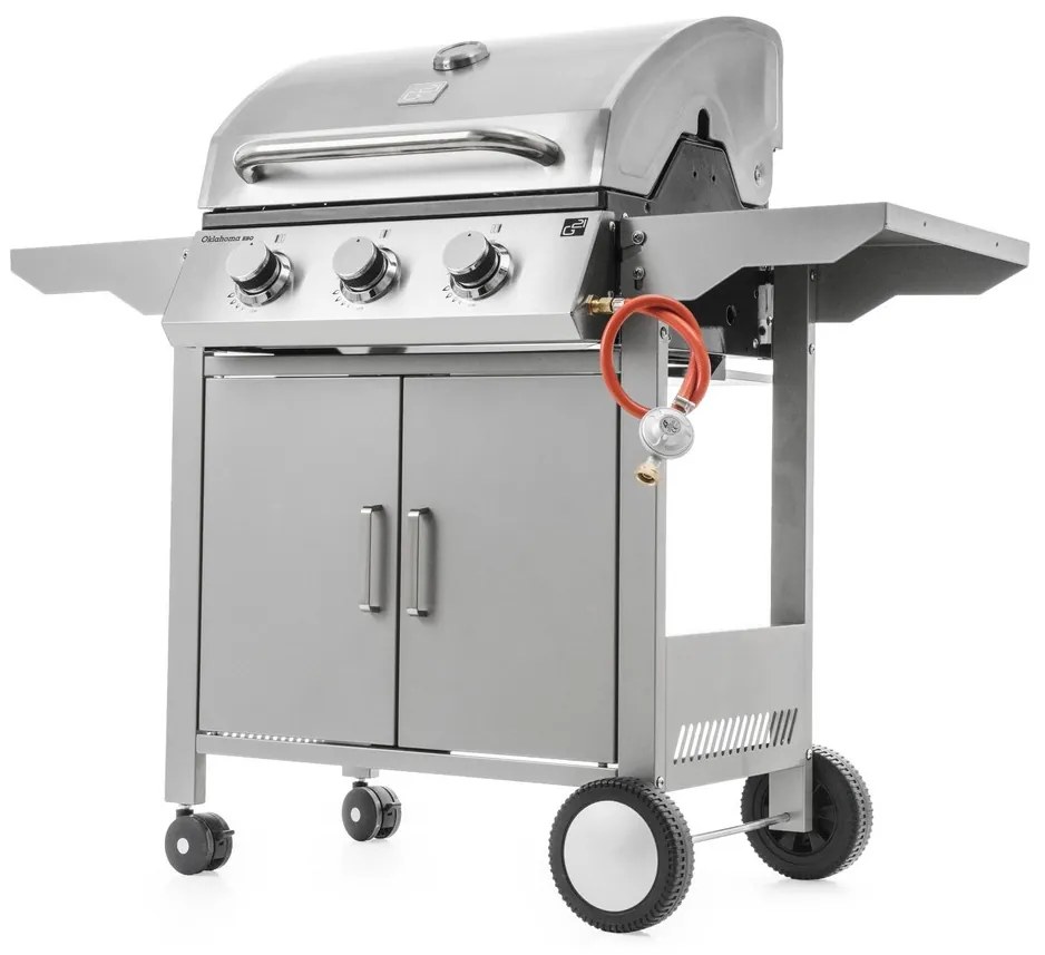 Plynový gril G21 Oklahoma BBQ Premium Line 3 horáky + zadarmo redukčný ventil 6390310