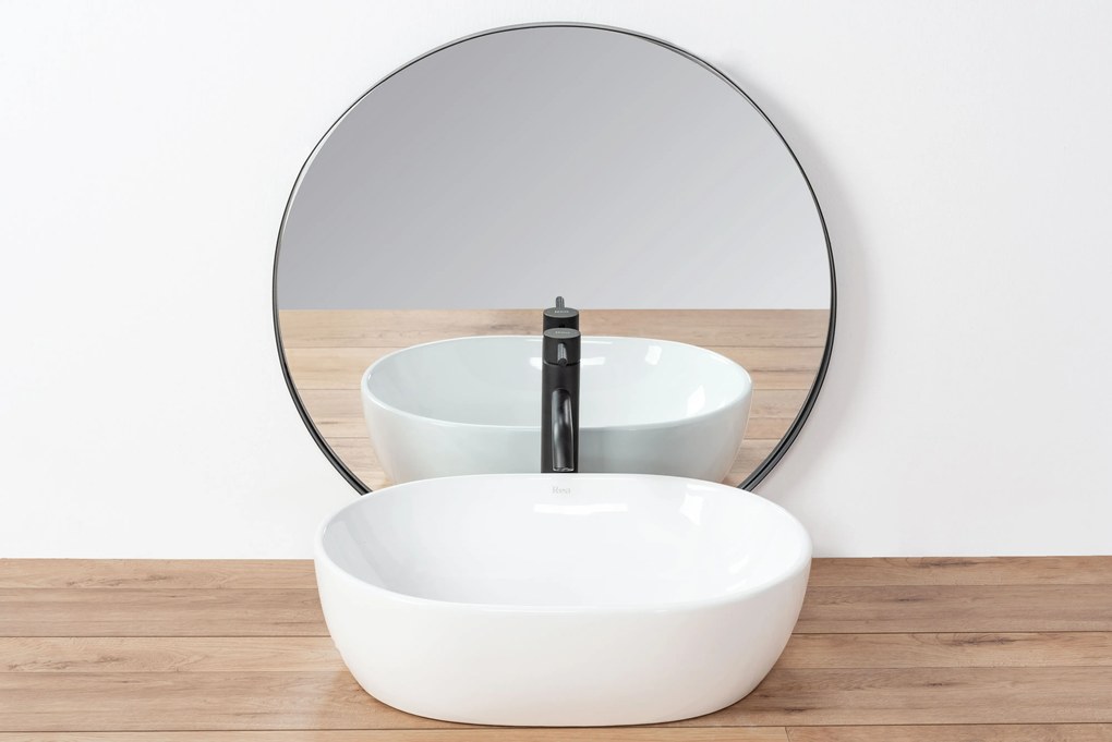 Rea Amelia, umývadlo na dosku 480x345x135 mm, biela lesklá, REA-U0416