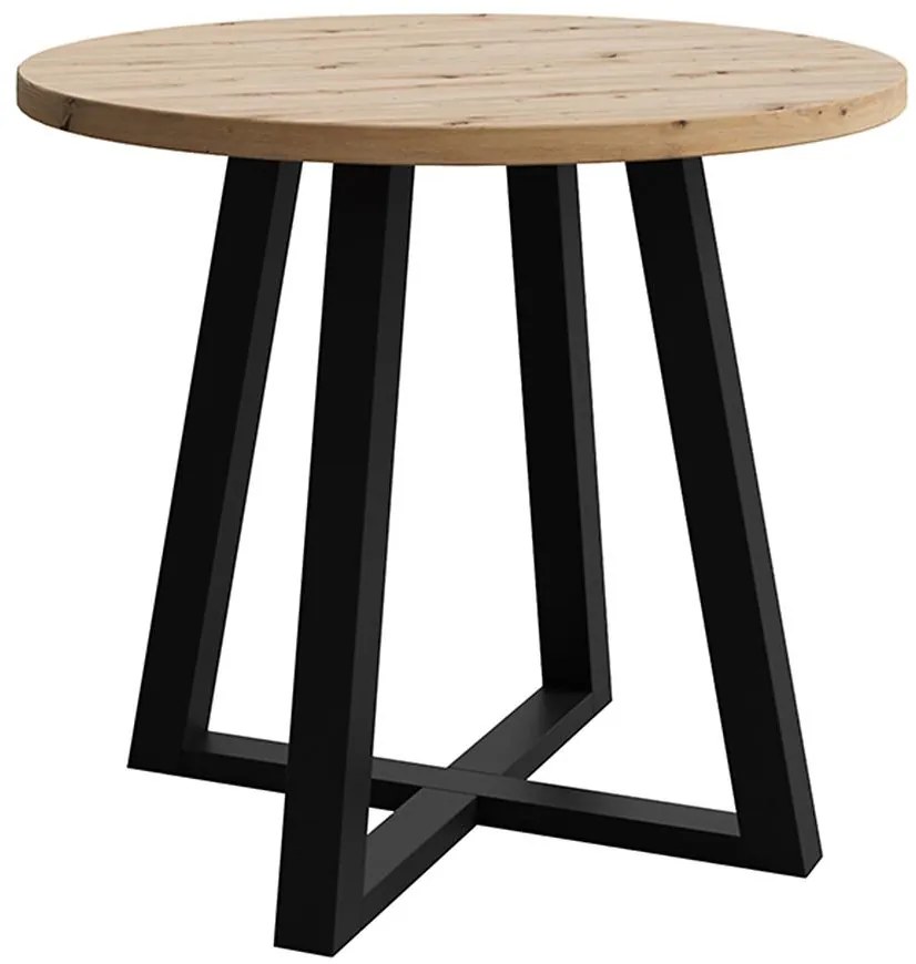 Stôl Jaspis 90 artisan/čierna