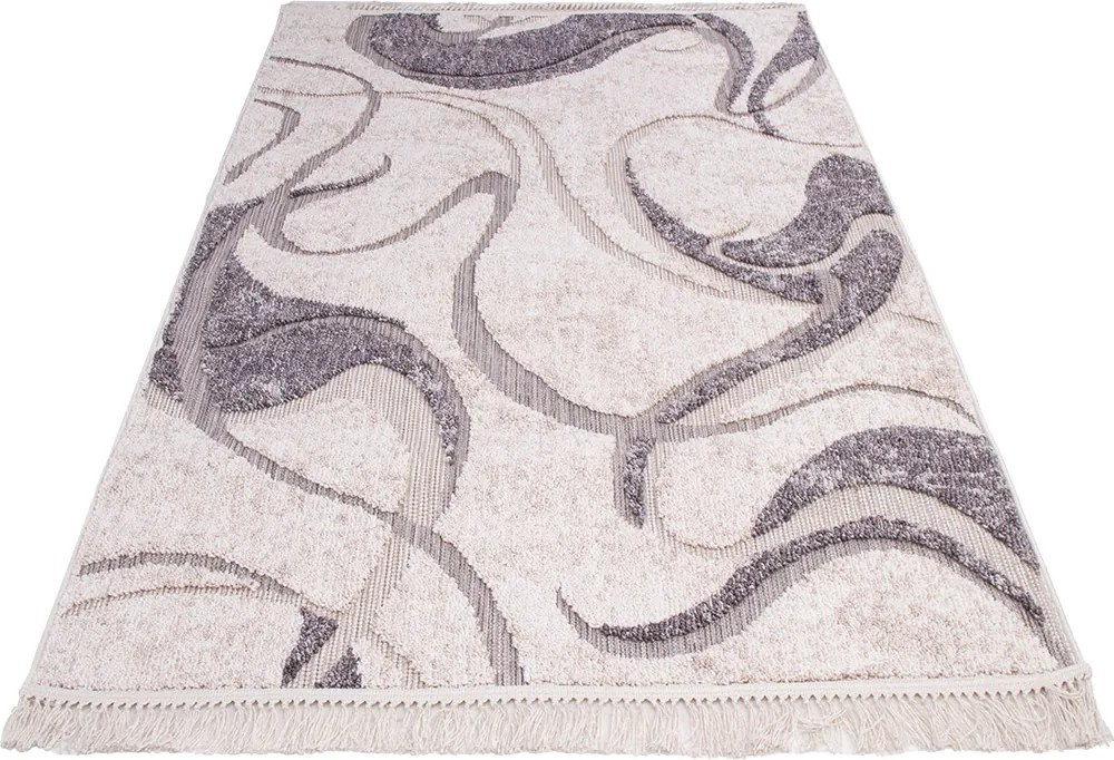 Koberec Benita 504 GREY/CREAM rozmery koberec: 133x190 cm