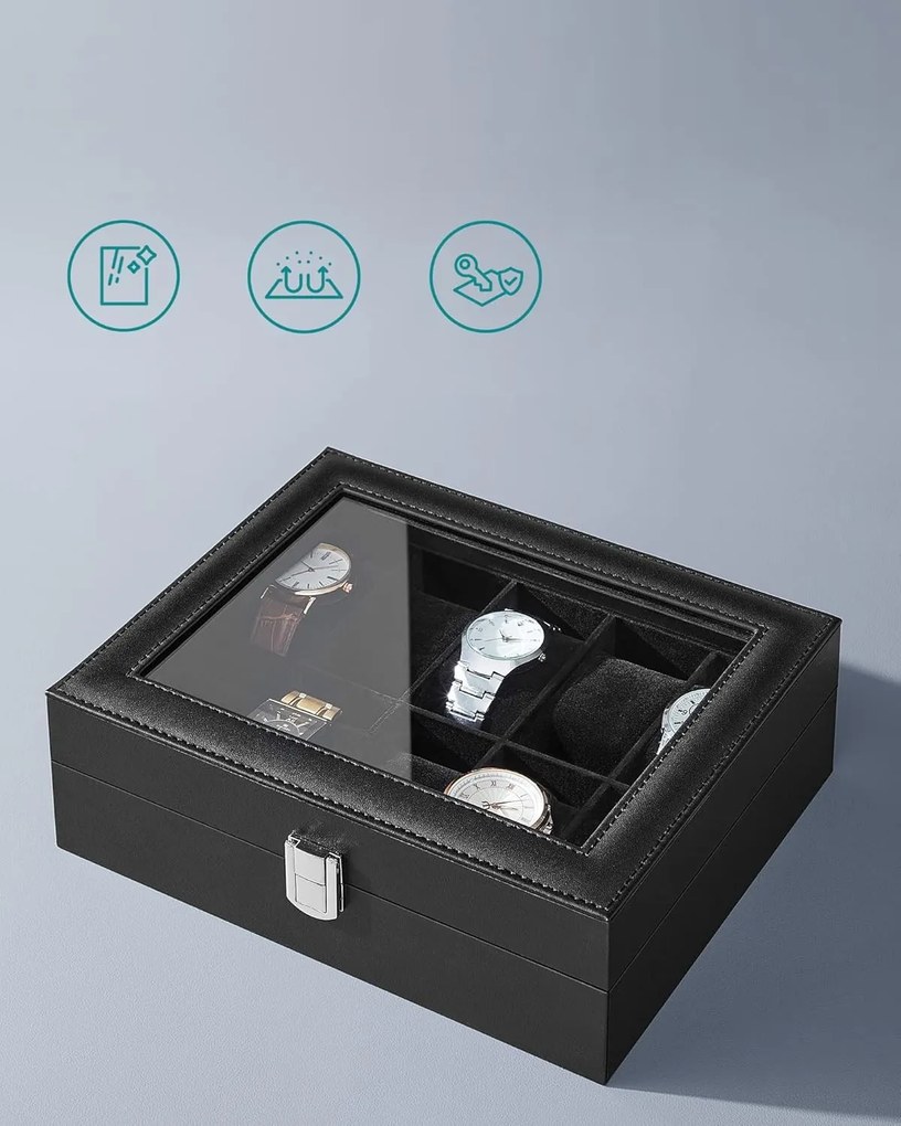 Úložný box na hodinky Sharmila černý
