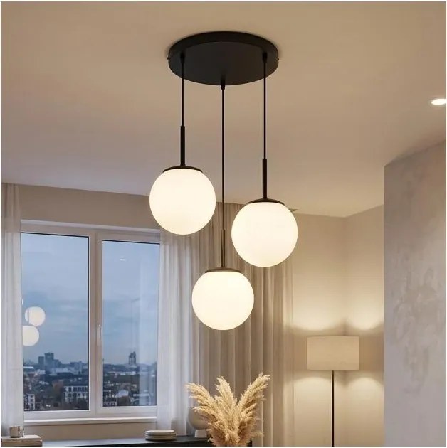 Brilagi - Luster na lanku MILO 3xE27/60W/230V čierny