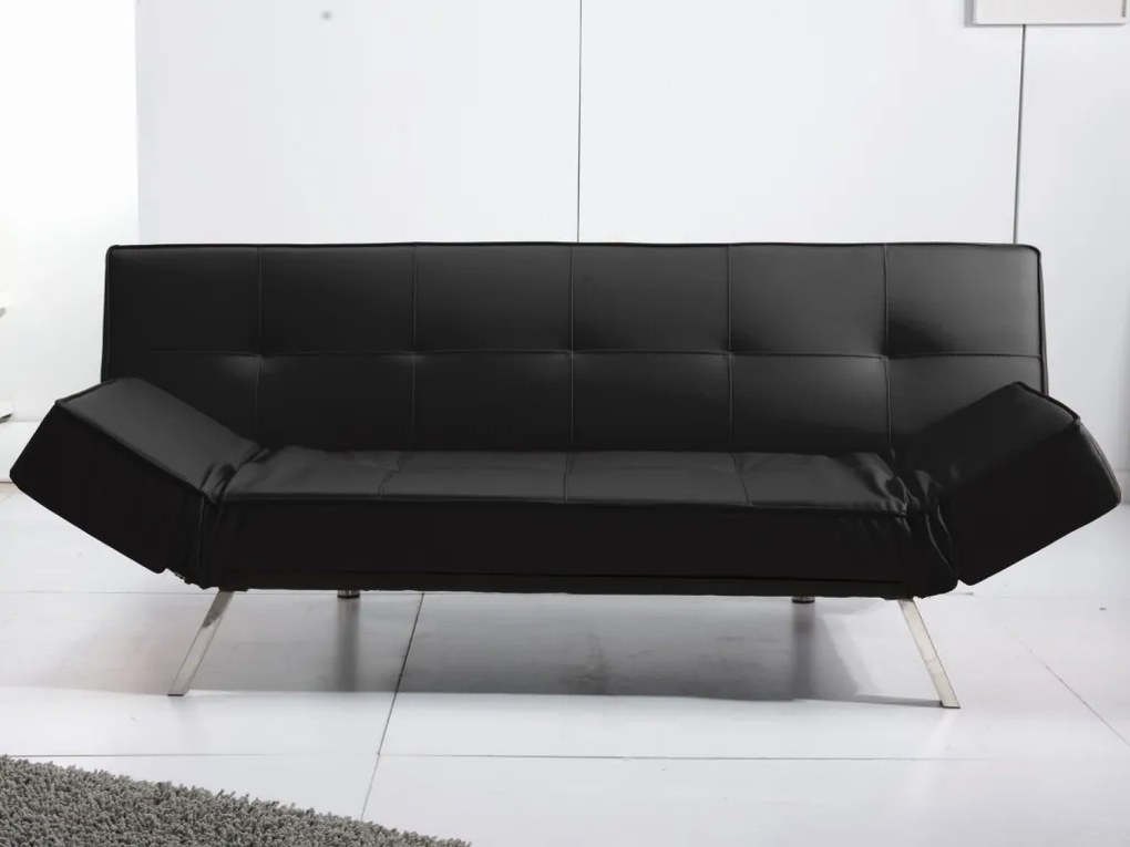 Pohovka Berlin, čierna ekokoža