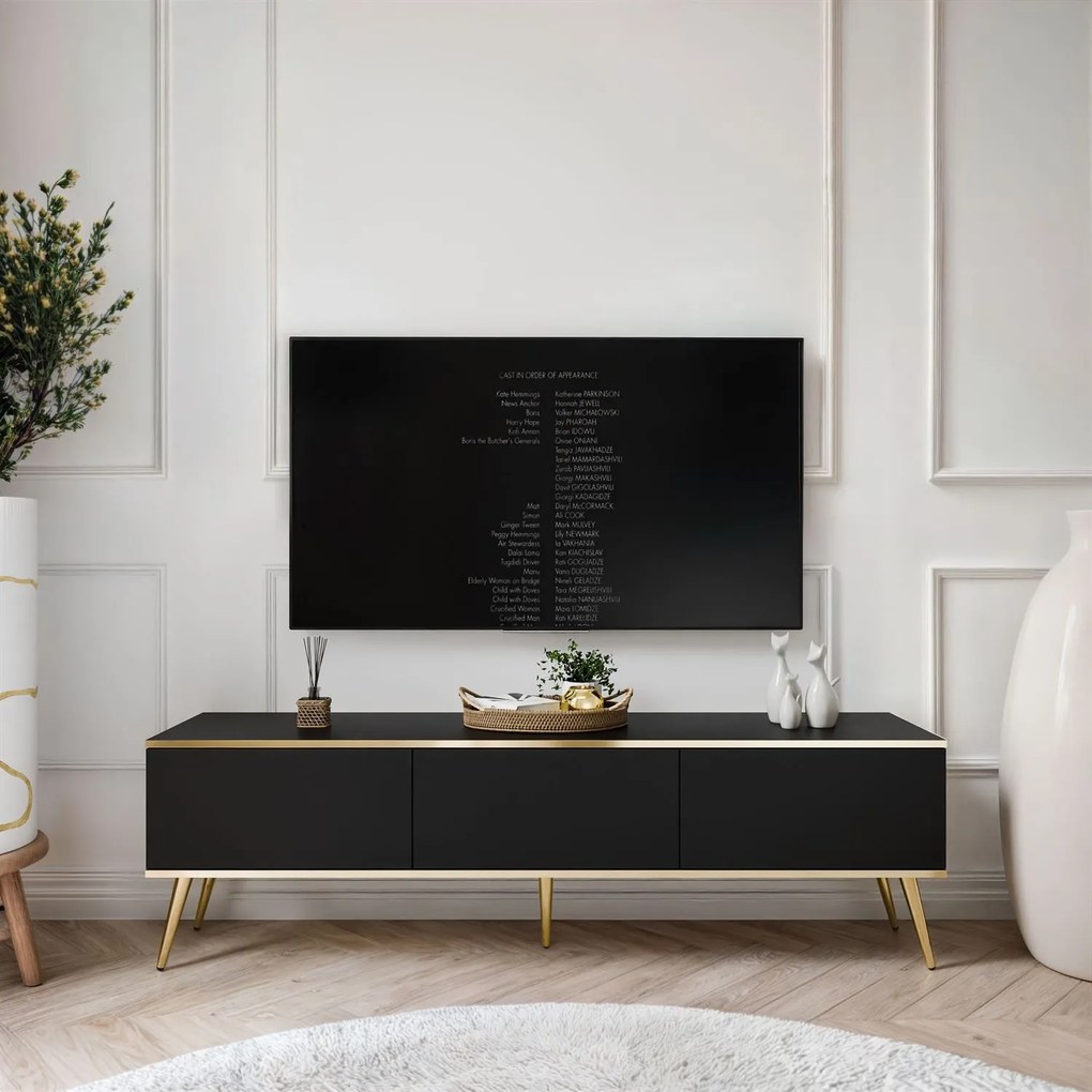 TV skrinka BOSTON III čierna 175cm