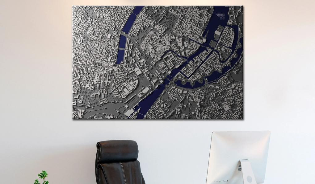 Artgeist Obraz na korku - Copenhagen Center [Cork Map] Veľkosť: 90x60