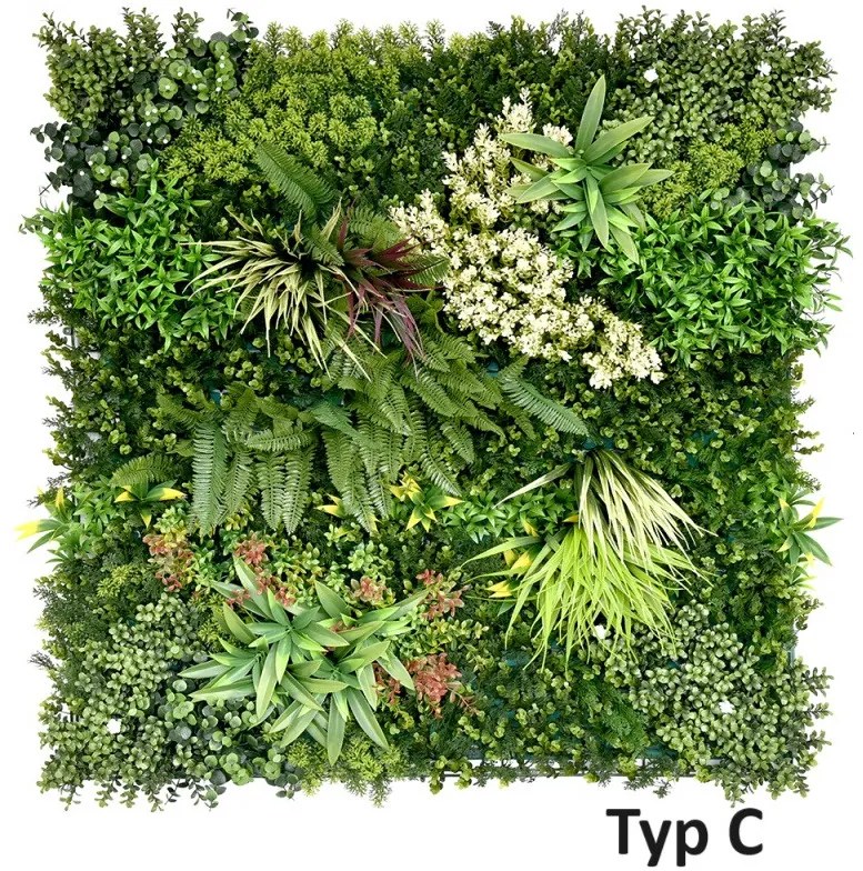 Umelý rastlinný panel RUBY 100 x 100 cm - Panel B 100x100 Europe Grass