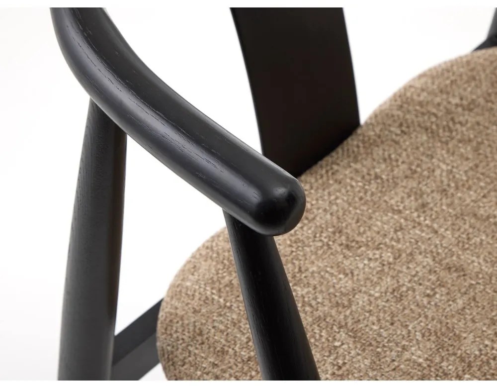 Čierna/béžová jedálenská stolička Relate – Unique Furniture