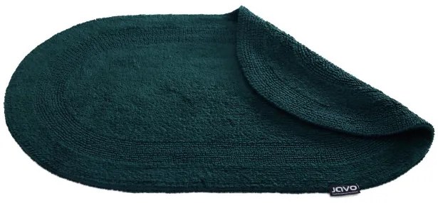 Kúpeľňový koberček Javo Cotton zelený ovál