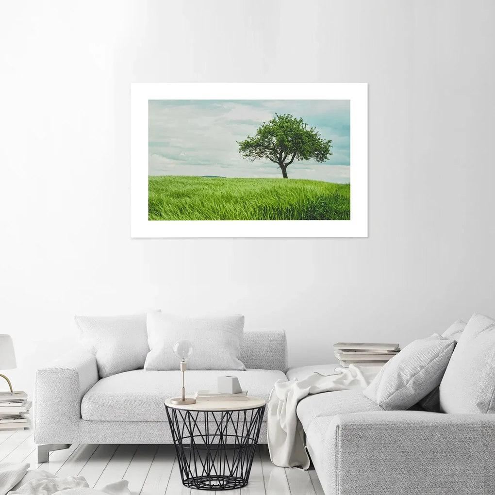 Gario Plagát Strom v poli Farba rámu: Bez rámu, Rozmery: 60 x 40 cm