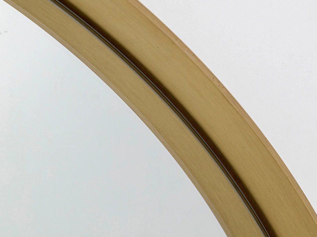 Curve Round zrkadlo mosadzné Ø60 cm