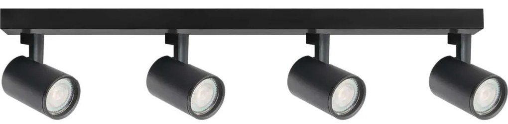 Bodové svietidlo LYNX 4xGU10/10W/230V čierna