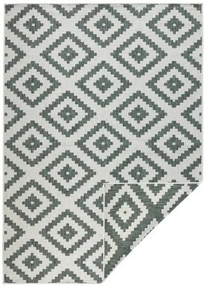 NORTHRUGS - Hanse Home koberce Kusový koberec Twin-Wendeteppiche 103131 grün creme – na von aj na doma - 120x170 cm