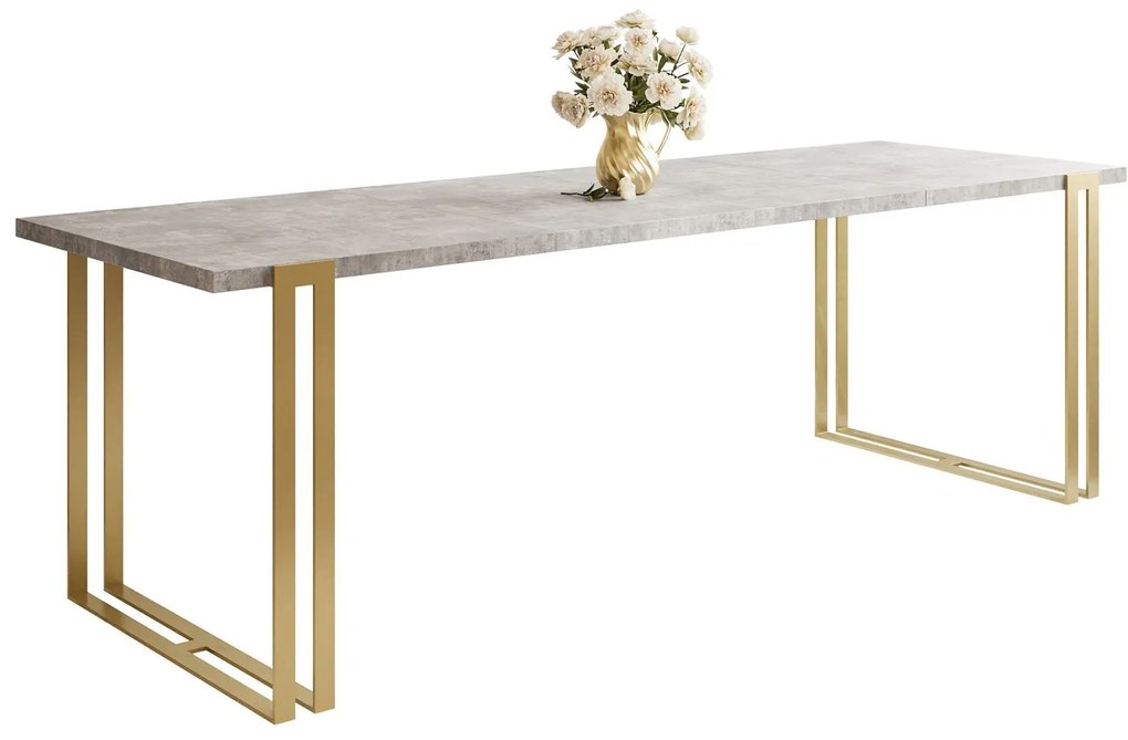 Jedálensky rozkladací stôl KALEN šedý betón Rozmer stola: 120/220x80cm