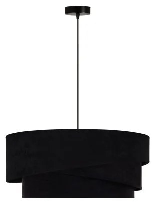 Duolla - Luster na lanku KOBO 1xE27/15W/230V pr. 45 cm čierna/zlatá