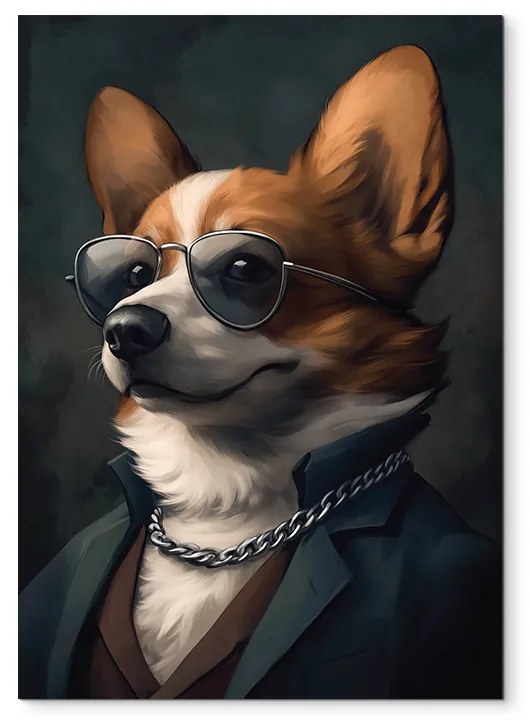 drevko | Obraz Corgi s rešpektom