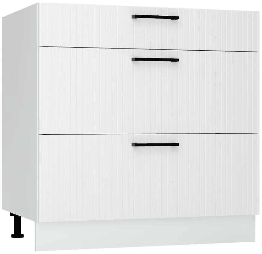 Skrinka do kuchyne  Kate d80s/3 biely hrášok