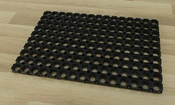Rohožka Mata čierna 22 mm