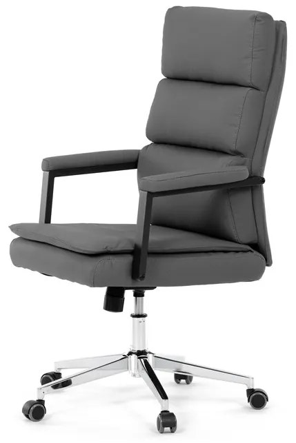 Autronic BONTEC Kancelárske kreslo, hojdací mechanizmus, šedá ekokoža, KA-D8104 GREY Farba: Béžová
