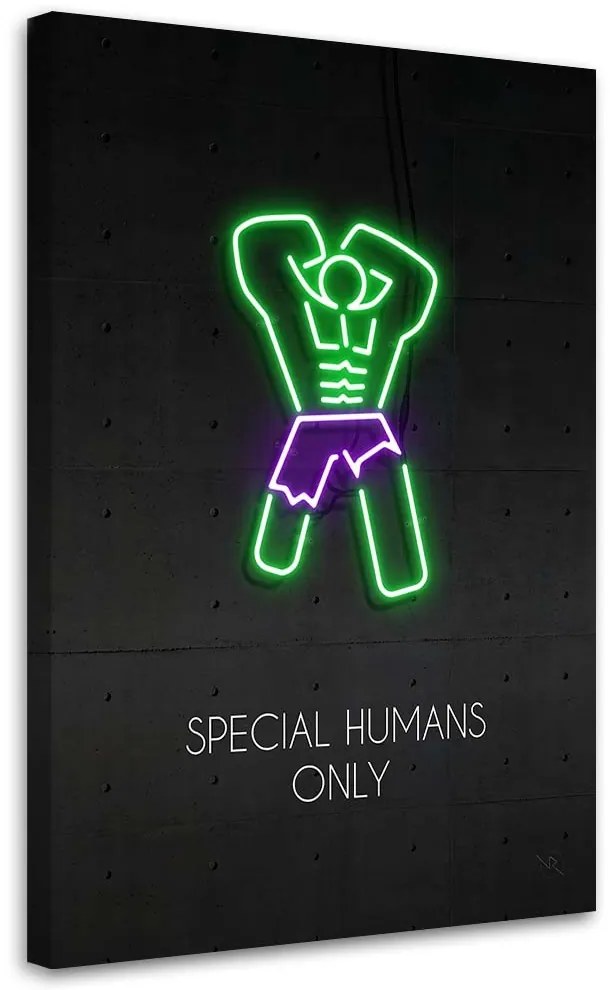 Gario Obraz na plátne Neónový Hulk - Rubiant Rozmery: 60 x 90 cm
