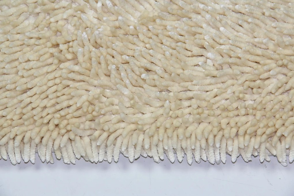 BO-MA koberce Protiskluzová koupelnová předložka RASTA MICRO NEW krémová (lehce do žluta) - 60x110 cm