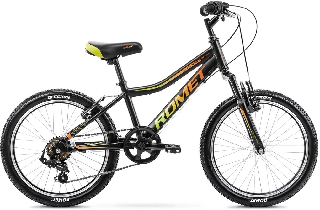 Romet Detský bicykel Rambler 20&quot; KID 2 čierno oranžovo zelený 10&quot; 2022