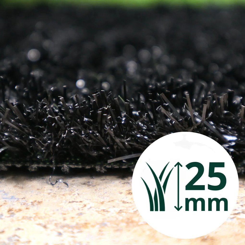 Europe Grass, Umelá tráva PartyGrass Black, na mieru, šíře 4m, čierna