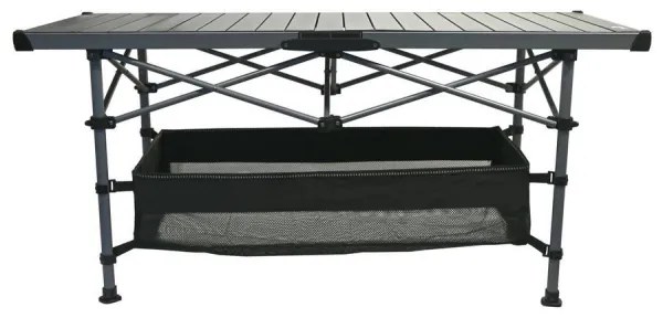 Skladací kempingový stôl 123x55cm antracit