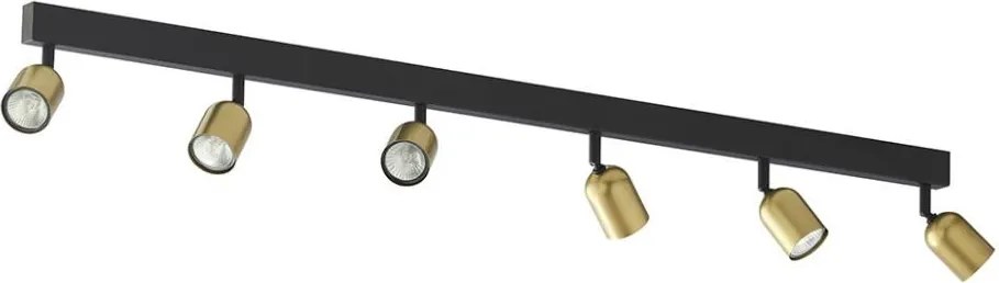 Bodové svietidlo TOP 6xGU10/10W/230V zlatá/čierna