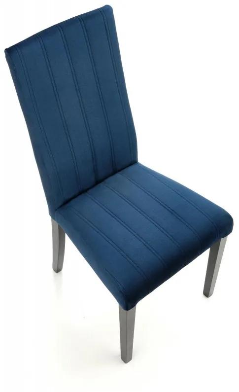 Jedálenská stolička DIEGO 2 – masív, látka, viac farieb Čierna / svetlo šedá