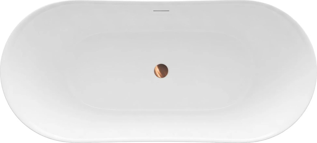 Rea Lusso Slim, voľne stojaca vaňa 170×74 cm, biela, REA-W0504