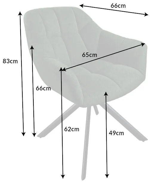 Otočná stolička Papillon tmavozelená