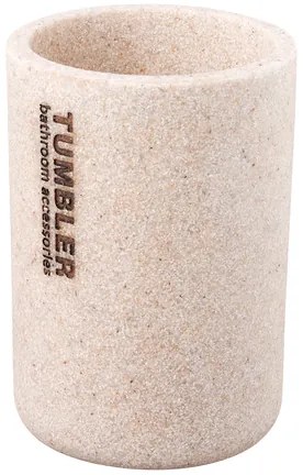 BISK Erga Dakar, pohár na zubné kefky na postavenie, béžová, ERG-07568