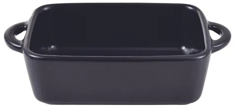 Obdĺžnikový kameninový hrniec Masterpro / 15,8 x 9 x 4,5 cm / čierny