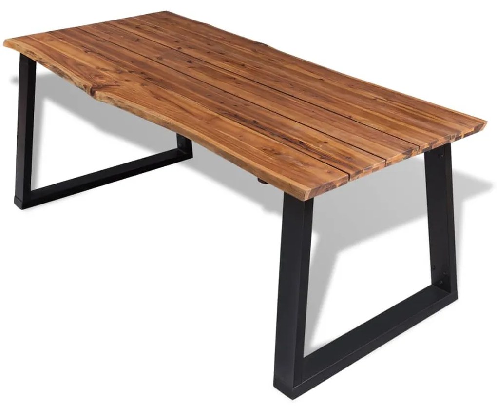 vidaXL Jedálenský stôl, masívne akáciové drevo, 180x90 cm