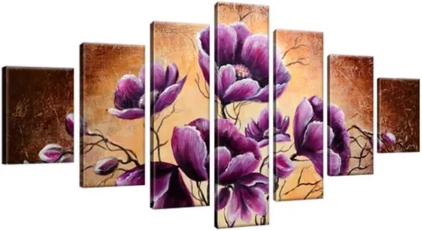 Obraz na plátne Rastúce fialové kvety 210x100cm 1506A_7A