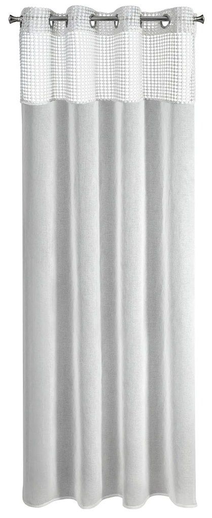 ZÁCLONA GRACE 140X250 CM BIELA
