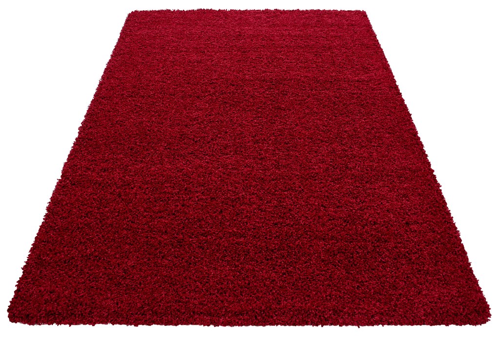 Ayyildiz, Kusový koberec Life Shaggy 1500 red, 200x290, červená, obývacia izba
