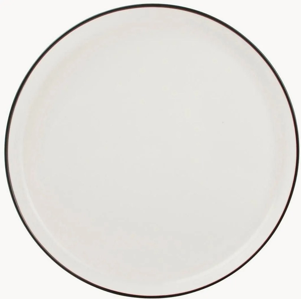 Porcelánové plytké taniere Base, 4 ks