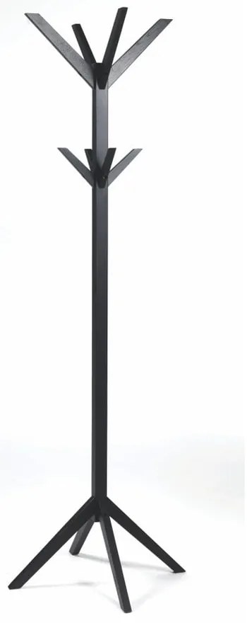 Čierny vešiak z dubového dreva Confetti – Rowico