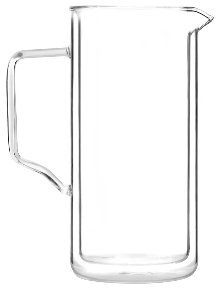 Dvojstenný džbán z borosilikátového skla Vialli Design, 1 l