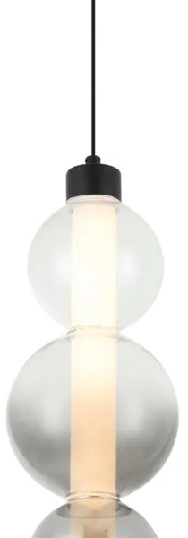 LED luster na lanku LUMMI LED/19W/230V čierna/dymová